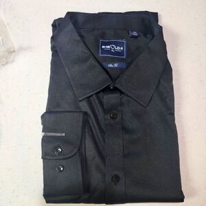 Alimens & Gentle Slim Fit Men's Dress Shirt Long Sleeve Big 5X Designed in Italy